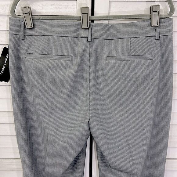 Banana Republic The Logan Fit Stretch Pants Size 12L 12T Wool Blend - Picture 8 of 10